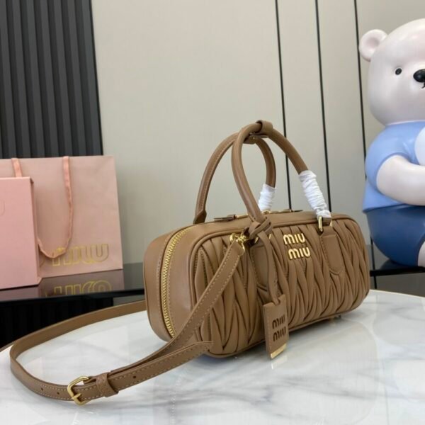 MM miuniu luxury designer fashion for women handbag Sheepskin bowling bag 27cm