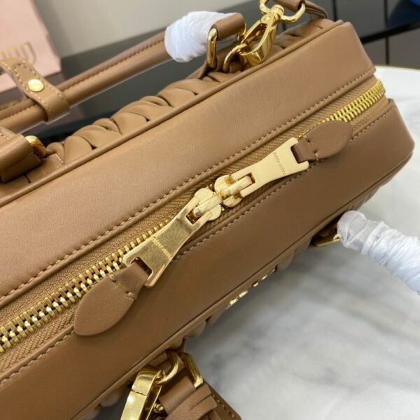 MM miuniu luxury designer fashion for women handbag Sheepskin bowling bag 27cm
