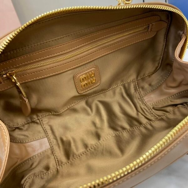 MM miuniu luxury designer fashion for women handbag Sheepskin bowling bag 27cm
