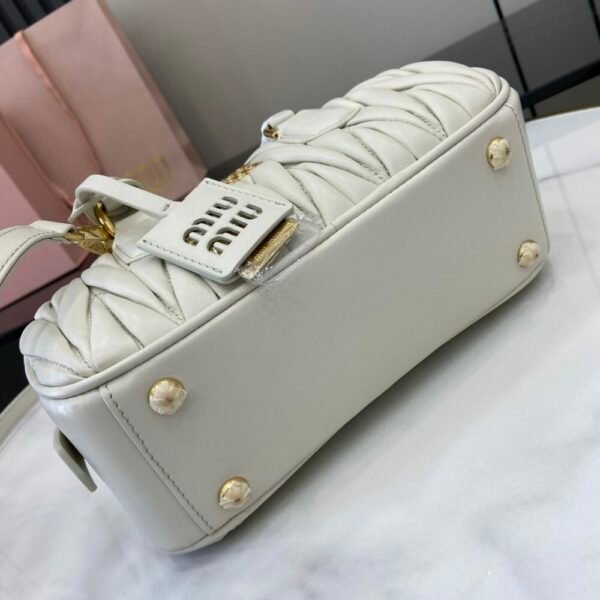 MM miuniu luxury designer fashion for women handbag Sheepskin bowling bag 22cm