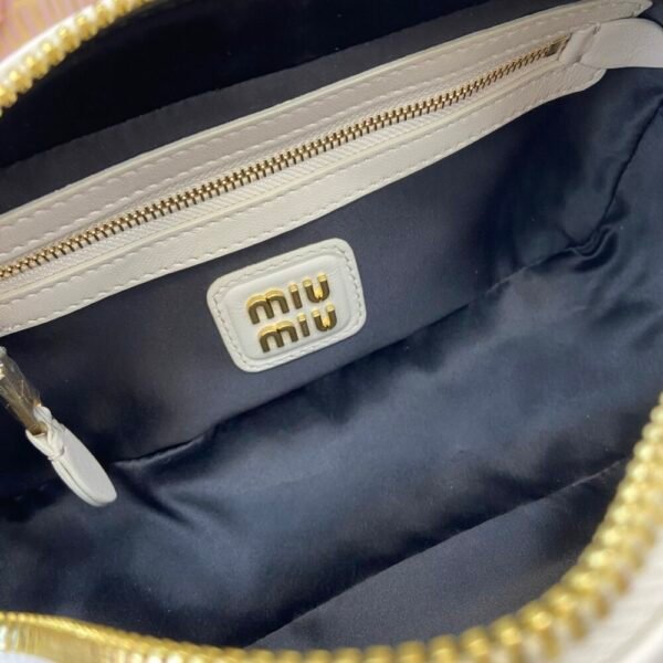 MM miuniu luxury designer fashion for women handbag Sheepskin bowling bag 22cm