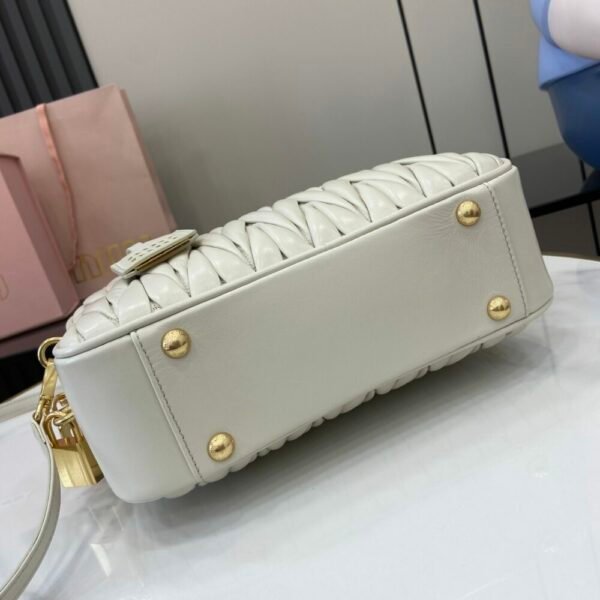MM miuniu luxury designer fashion for women handbag Sheepskin bowling bag 24cm