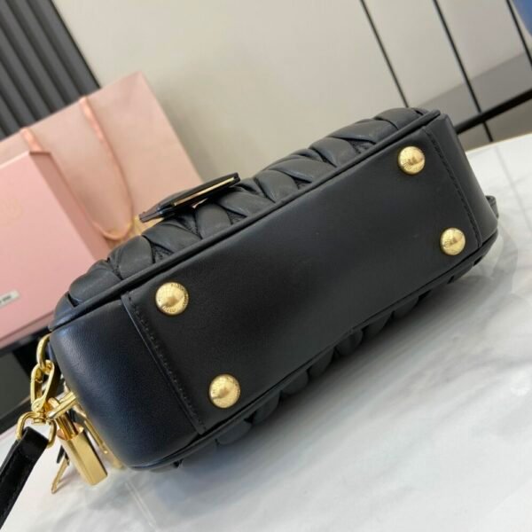 MM miuniu luxury designer fashion for women handbag Sheepskin bowling bag 19cm