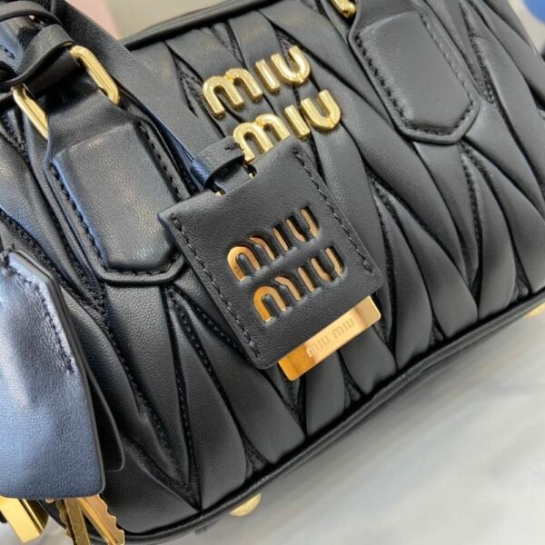 MM miuniu luxury designer fashion for women handbag Sheepskin bowling bag 19cm