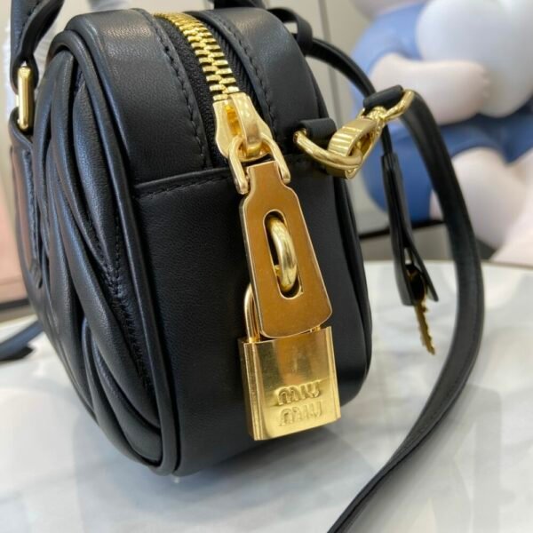 MM miuniu luxury designer fashion for women handbag Sheepskin bowling bag 19cm