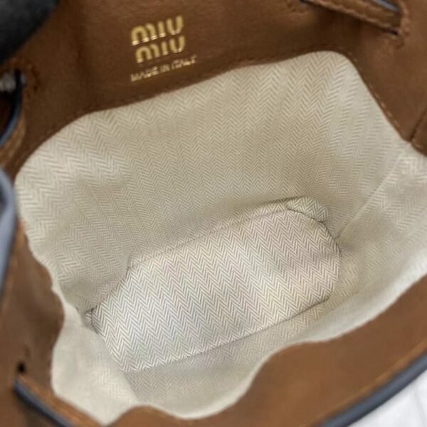 MM miuniu luxury designer fashion for women Shoulder bags Lambskin bucket bag 17cm