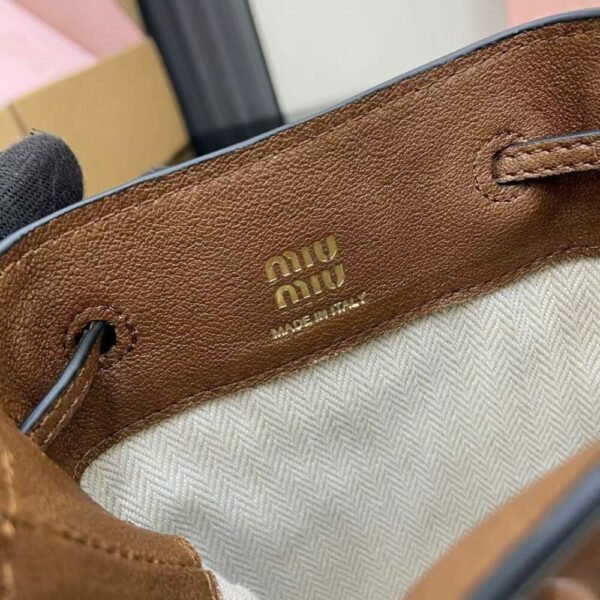 MM miuniu luxury designer fashion for women Shoulder bags Lambskin bucket bag 17cm