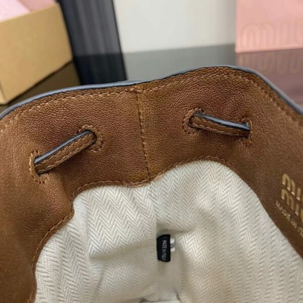 MM miuniu luxury designer fashion for women Shoulder bags Lambskin bucket bag 17cm