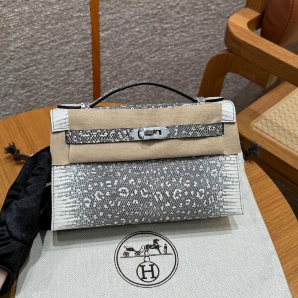 HM HRMS For Women Handbags Shoulder bags Kelly Pochette 100% Lizard