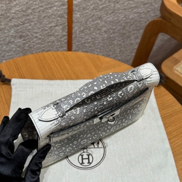 HM HRMS For Women Handbags Shoulder bags Kelly Pochette 100% Lizard