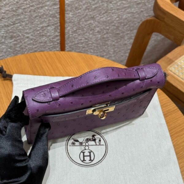 HM HRMS For Women Handbags Shoulder bags Kelly Pochette 100% KK ostrich