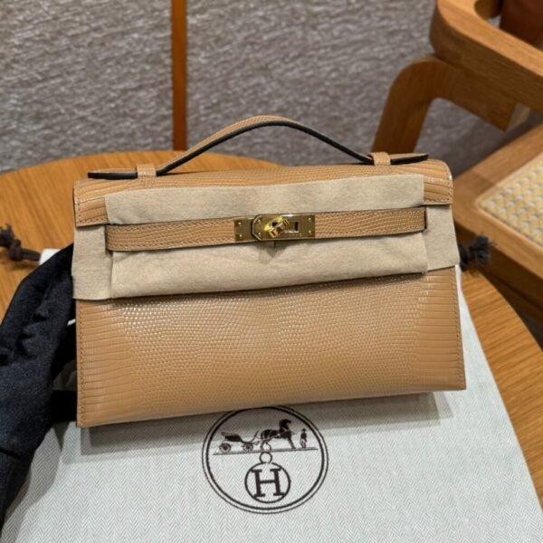 HM HRMS For Women Handbags Shoulder bags Kelly Pochette 100% Lizard