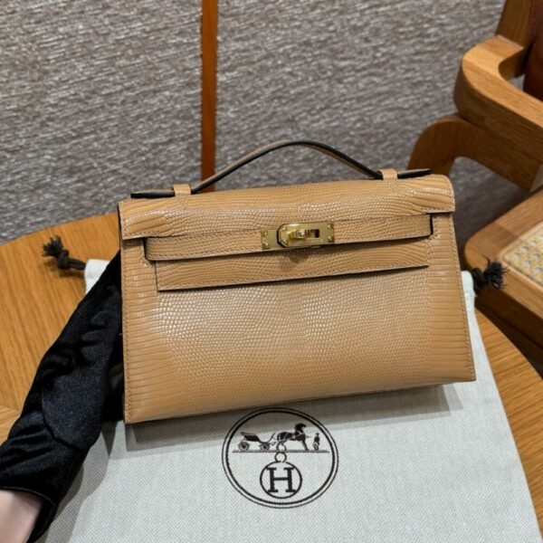 HM HRMS For Women Handbags Shoulder bags Kelly Pochette 100% Lizard
