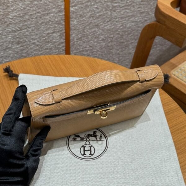 HM HRMS For Women Handbags Shoulder bags Kelly Pochette 100% Lizard