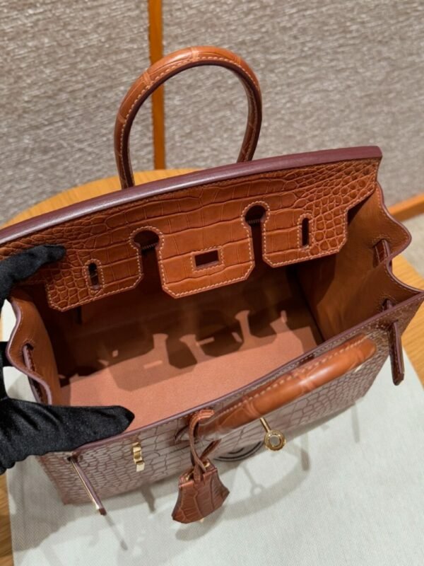 HM HRMS For Women Handbags Shoulder bags 100% Alligator Birkin 25