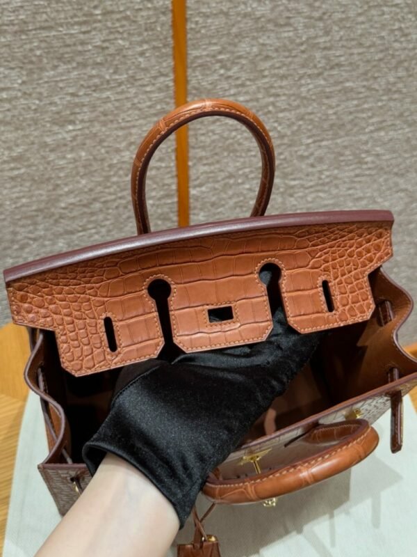 HM HRMS For Women Handbags Shoulder bags 100% Alligator Birkin 25