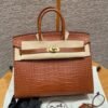 HM HRMS For Women Handbags Shoulder bags 100% Alligator Birkin 25
