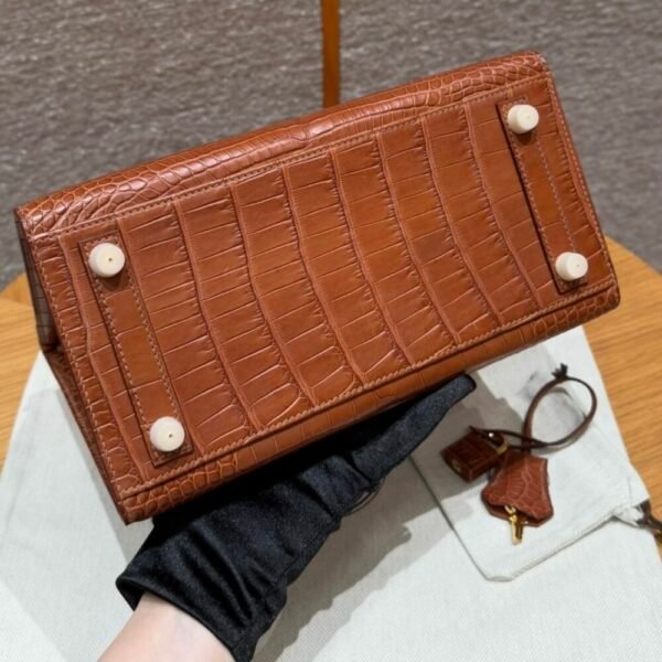 HM HRMS For Women Handbags Shoulder bags 100% Alligator Birkin 25