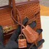 HM HRMS For Women Handbags Shoulder bags 100% Alligator Birkin 25