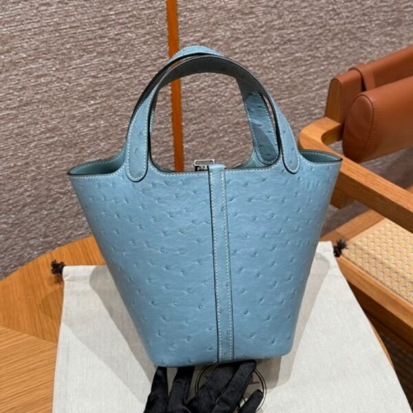 HM HRMS For Women Handbags Shoulder bags 100% KK ostrich Picotin lock 18cm