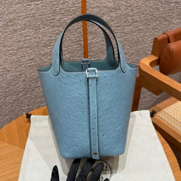 HM HRMS For Women Handbags Shoulder bags 100% KK ostrich Picotin lock 18cm