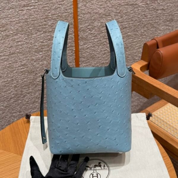 HM HRMS For Women Handbags Shoulder bags 100% KK ostrich Picotin lock 18cm