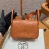 HM HRMS For Women Handbags Shoulder bags 100% KK ostrich Mini Lindy
