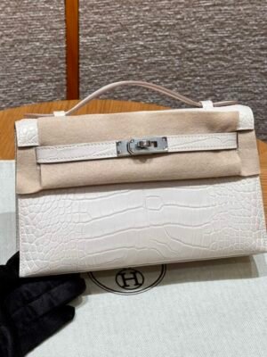 HM HRMS For Women Handbags Shoulder bags Kelly Pochette 100% Alligator