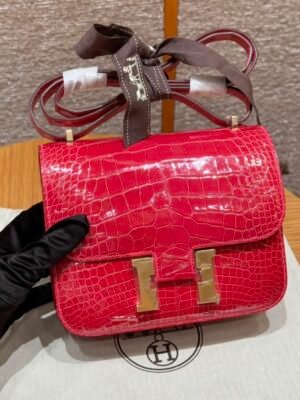 HM HRMS For Women Handbags Shoulder bags 100% Alligator Constance 19