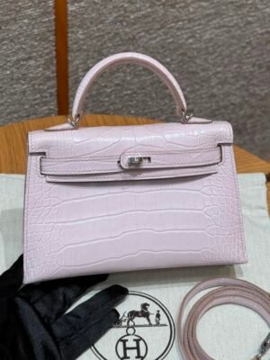 HM HRMS For Women Handbags Shoulder bags 100% Alligator mini kelly