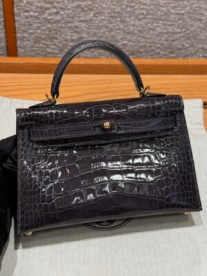 HM HRMS For Women Handbags Shoulder bags 100% Alligator mini kelly