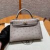 HM HRMS For Women Handbags Shoulder bags 100% KK ostrich mini kelly
