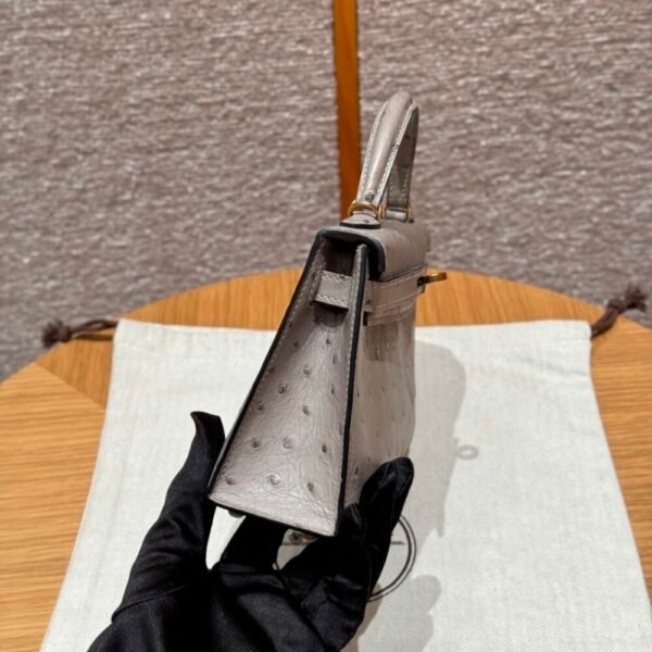 HM HRMS For Women Handbags Shoulder bags 100% KK ostrich mini kelly