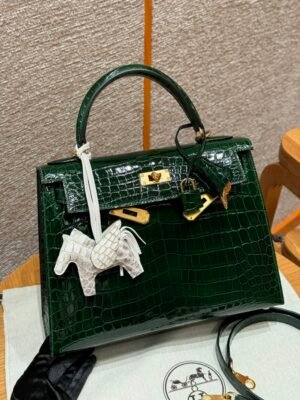 HM HRMS For Women Handbags Shoulder bags 100% Niloticus Kelly 28