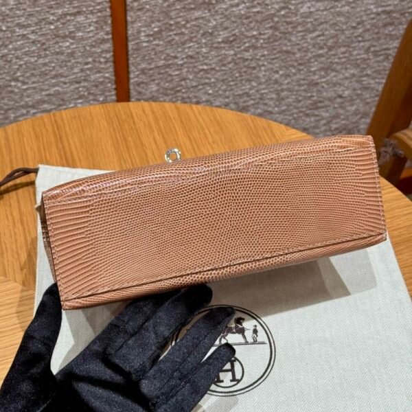 HM HRMS For Women Handbags Shoulder bags 100% Lizard Kelly Pochette