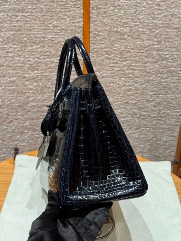 HM HRMS For Women Handbags Shoulder bags 100% Porosus Crocodile Birkin 25