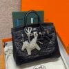 HM HRMS For Women Handbags Shoulder bags 100% Porosus Crocodile Birkin 25