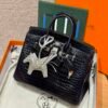 HM HRMS For Women Handbags Shoulder bags 100% Porosus Crocodile Birkin 25