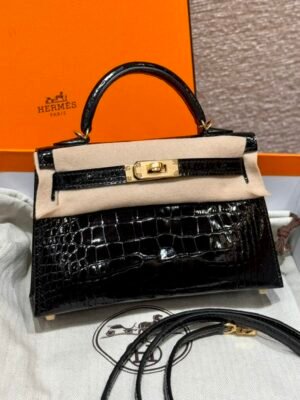 HM HRMS For Women Handbags Shoulder bags mini kelly 100% Alligator