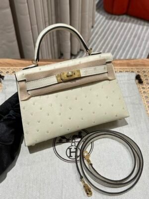 HM HRMS For Women Handbags Shoulder bags mini kelly 100% KK ostrich