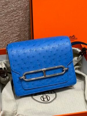 HM HRMS For Women Handbags Shoulder bags 100% KK ostrich Roulis 18