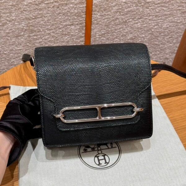 HM HRMS For Women Handbags Shoulder bags 100% Lizard Roulis 18