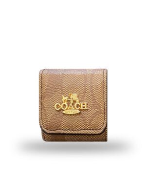 Luxury Coach AirPods Cases Light Brown-LGK240425