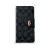 Coach iPhone Case  Leather Flip Case with Card Holder Black-PTK241622