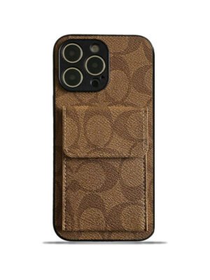 Coach iPhone Case With  Wallet Light Brown-HP240513