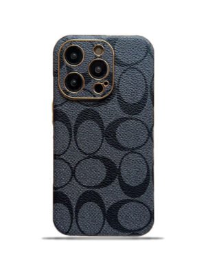 Coach iPhone Case Leather Black -QBK240513