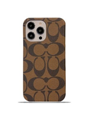 Classic Coach iPhone Case Brown -JDK241426