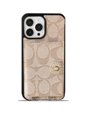 Coach iPhone Case With Wallet And  Strap White -SZK240402