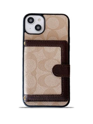 Coach iPhone Case With Wallet And Crossbody Strap White -XK240402