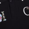 Dior Polo Shirt with Floral Logo Design